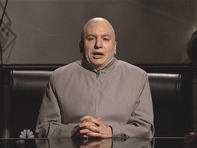 Mike Myers returned as Dr. Evil to mock North Korean leader Kim Jong-un.