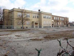 The former Devine Street school building. (TYLER KULA, The Observer)