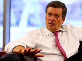 John Tory knows that the honeymoon is ending and the real work as Toronto mayor begins in 2015. (DAVE ABEL/Toronto Sun)