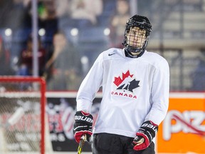 Connor McDavid during Team Canada selection camp practice at the Meridian Centre in St. Catharines, Ont. on December 16, 2014. (Bob Tymczyszyn/St. Catharines Standard/QMI Agency)
