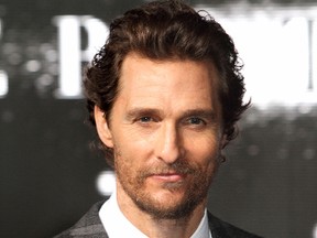 Matthew McConaughey at the European premiere of 'Interstellar' at the Odeon in Leicester Square, London, Oct. 29, 2014. (WENN.COM)