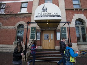 The Billiard Club is seen in Edmonton, Alta., on Monday, Dec. 22, 2014. FILE PHOTO