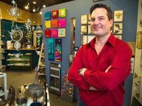 Brad Scrinko is closing Gift of Art on Richmond Row and the business is moving to Grand Bend. Scrinko said he is moving into another line of work ? commercial real estate. (Mike Hensen, The London Free Press)