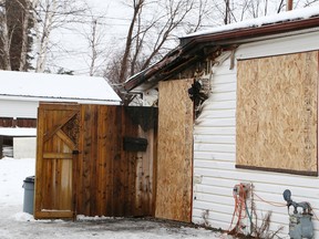 Damage is estimated at $175,000 in a house fire in Falconbridge Tuesday morning. JOHN LAPPA/THE SUDBURY STAR/QMI AGENCY