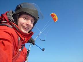 Native Quebecer Frederic Dion reached the geographic South Pole on the 45th day of his journey, the first person to make the trek solo
COURTESY PHOTO