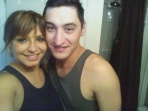 Facebook photo of Roseann Deleeuw, 26, and Jeremy Grambo, 28, who died at Northwoods Village fire Dec. 21, 2014. Received in Edmonton Alta., on Wednesday Dec. 24, 2014.