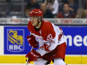 Mads Eller of team Denmark during action against team Russia during the group stage of the 2015 World Junior Hockey Championships at the Air Canada Centre in Toronto on Friday December 26, 2014. (Dave Abel/QMI Agency)