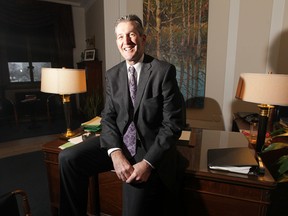 Brian Pallister, leader of the provincial opposition, in his office in Winnipeg.  Pallister spoke to The Sun for a year end story.   Thursday, December 11, 2014.  Chris Procaylo/Winnipeg Sun/QMI Agency