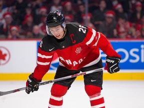 Canada's Curtis Lazar during the first period against Slovakia during the 2015 IIHF World Junior Championship on December 26, 2014 at the Bell Centre. (JOHANY JUTRAS/LE JOURNAL DE MONTRÉAL/QMI AGENCY)