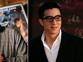 Jackie Chan (left) and his son Jaycee Chan.  (REUTERS Photos)