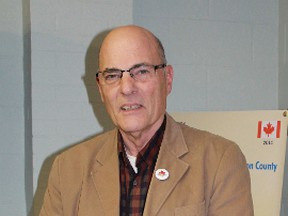 Glenn Stott spoke of many of the battles and characters involved in the War of 1812 at the Plympton-Wyoming Historical Society meeting on Dec. 16. 
CARL HNATYSHYN/SARNIA THIS WEEK/QMI AGENCY