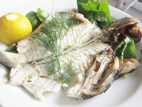 The grilled sea bream perch at Yianni's Backyard.
