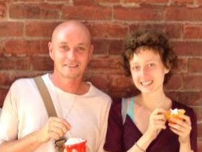 Xenia Ulok, 16, of Thunder Bay, with her dad, Greg. The pair say they were on their way to Toronto Dec. 17 for Xenia's chemotherapy but were bumped off their Porter Airlines flight just before they were due to board. (photo: Facebook)