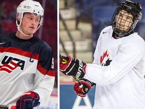 Jack Eichel and Connor McDavid will go head-to-head Wednesday afternoon at the Bell Centre in Montreal. (QMI Agency)