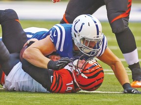 The Indianapolis Colts pounded the Cincinnati Bengals earlier this season. (USA TODAY SPORTS)