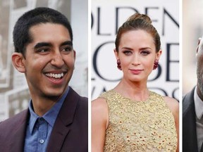 (L to R): Dev Patel, Emily Blunt, and Idris Elba. 

(REUTERS)