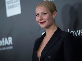 Actress Gwyneth Paltrow poses at the amfAR's fifth annual Inspiration Gala in Los Angeles, California October 29, 2014.  REUTERS/Mario Anzuoni