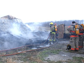 Dutton/Dunwich barn fire