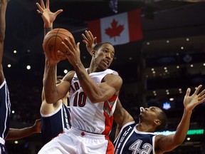 If DeMar DeRozan doesn’t play tonight against the Warriors, he likely will return against the Bobcats at the ACC on Thursday. (AFP)