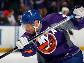 Kyle Okposo's shooting percentage, inexplicably, has alternated between good and bad every other year for the past several seasons, affecting his goals output. (AFP)