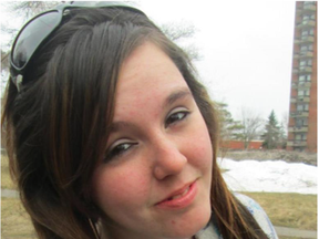 Ottawa Police handout photo of Tarah Campeau, missing 15-year-old girl.