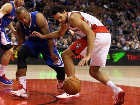 Raptors’ Landry Fields various setbacks since arriving in Toronto, which, admittedly, has put him in “a different space now with just life and basketball. You just change the way you view.” (DAVE ABEL/TORONTO SUN)