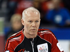 Ontario skip Glenn Howard calls the play during the 2013 Tim Hortons Brier at Rexall Place in Edmonton, Alta., on March 8, 2013. (CODIE McLACHLAN/QMI Agency files)