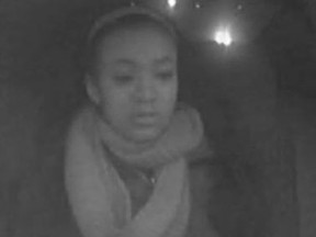 Toronto Police released this image of a woman sought in an alleged assault on a taxi driver on Thursday, January 1, 2015, at 4 a.m.