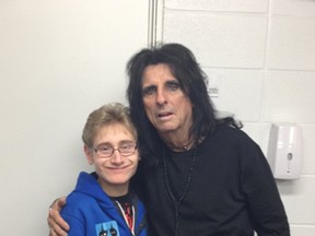 On Nov. 18, 13-year-old Devon Murphy met his favourite recording artist Alice Cooper with the help of the Children’s Wish Foundation.