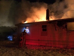A woman and a baby boy have died after a house fire in Regina early Tuesday morning.
(Photo courtesy of Regina Fire and Protective Services Department)
