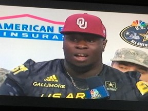 Neville Gallimore announced on Saturday that he has accepted an offer to play football for the Oklahoma Sooners. (SUBMITTED PHOTO)