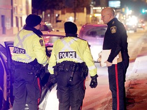 Police charged 45 people with drunk driving-related offences as part of its annual festive Checkstop program. (BRIAN DONOGH/WINNIPEG SUN FILE PHOTO)
