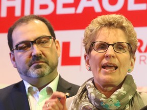 Ontario Premier Kathleen Wynne and Energy Minister Glenn Thibeault. (QMI AGENCY PHOTO)