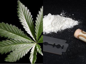 cocaine and marijuana
