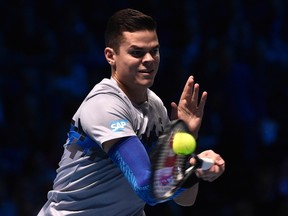 Milos Raonic started the new year on a winning note, downing Kazakhstan's Mikhail Kukushkin 6-3 6-4. (Toby Melville/Reuters/Files)