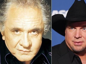 Johnny Cash and Garth Brooks. (File/Reuters photos)