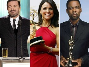 Ricky Gervais, Julia Louis-Dreyfus and Chris Rock should be on The Hollywood Foreign Press' radar for hosting the Golden Globes next year, according to Liz Braun. (Reuters files)