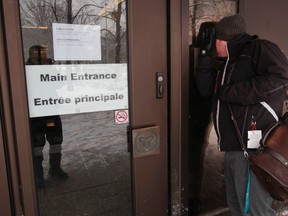 A lawyer was wondering why the court house was closed in Ottawa Thursday, Jan. 8,  2015. A water pipe broke Thursday closing the court house for the day. (Tony Caldwell/Ottawa Sun/QMI Agency)