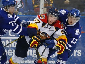 Connor McDavid in action for the Erie Otters vs. the Mississauga Steelheads in Oakville on September 14, 2014. (Craig Robertson/Toronto Sun/QMI Agency)