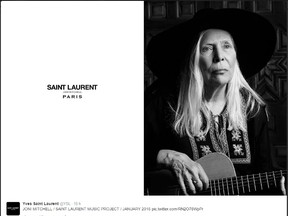 Joni Mitchell for Yves Saint Laurent. (Twitter/YSL)