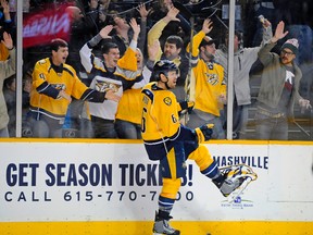Shea Weber and the Nashville Predators have moved into the top spot of Mike Zeisberger's NHL power rankings. (CHRISTOPHER HANE WINCKEL/USA TODAY Sports)