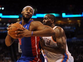 Pistons' Andre Drummond will be a handful for the Raptors to handle on Monday night. (USA Today/photo)