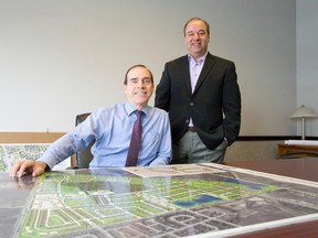 Private planners Richard Zelinka and Greg Priamo say despite rush-hour traffic jams, London is well-planned suburban city with no signs of urban sprawl. (CRAIG GLOVER, The London Free Press)