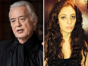 Jimmy Page and Scarlett Sabet (QMI/Twitter photos)