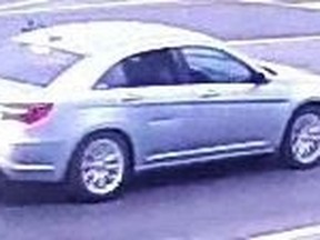 Toronto Police released this security camera image of suspect vehicle involved in a shooting Dec. 2, 2014 on Bartor Rd.