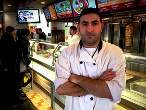 Hassan Bchara, co-owner of Shawarma Palace on Carling Ave. near Doane St. (Errol McGihon/Ottawa Sun)