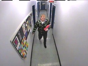 Police are searching for this man in connection with a break and enter and the Ottawa School of Art on Dec. 17 (SUBMITTED)