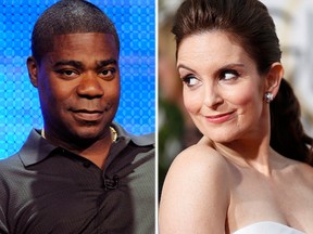 Tracy Morgan and Tina Fey. (Reuters photos)