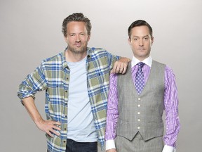 Matthew Perry and Thomas Lennon in "The Odd Couple."