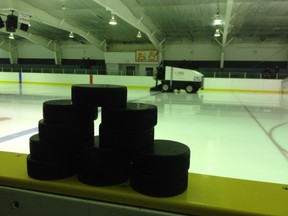 hockey pucks